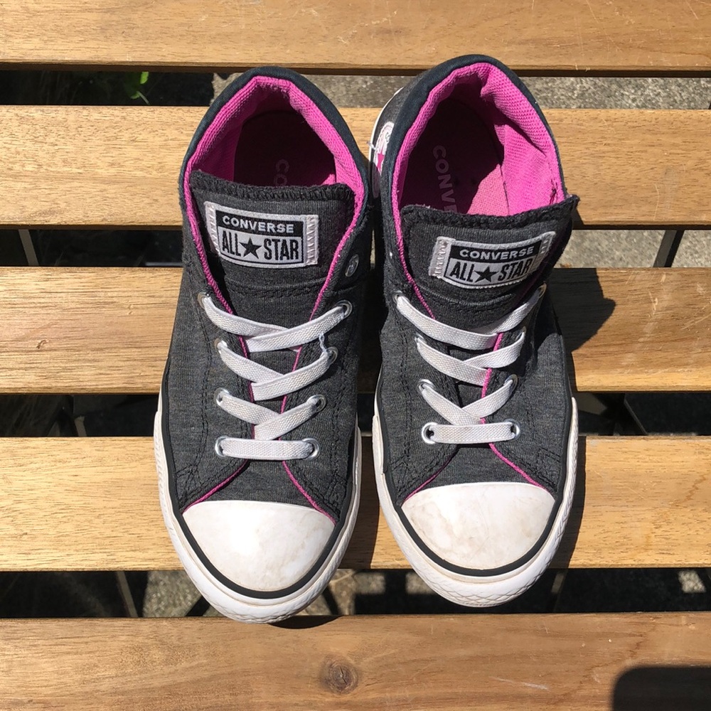 Converse high top slip on shoes